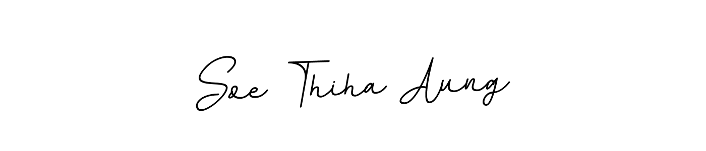 Soe Thiha Aung stylish signature style. Best Handwritten Sign (BallpointsItalic-DORy9) for my name. Handwritten Signature Collection Ideas for my name Soe Thiha Aung. Soe Thiha Aung signature style 11 images and pictures png