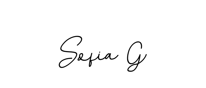 Use a signature maker to create a handwritten signature online. With this signature software, you can design (BallpointsItalic-DORy9) your own signature for name Sofia G. Sofia G signature style 11 images and pictures png