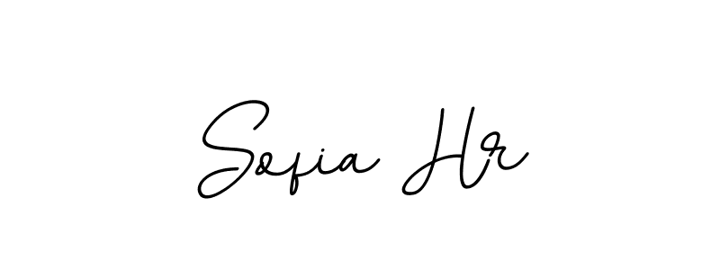This is the best signature style for the Sofia Hr name. Also you like these signature font (BallpointsItalic-DORy9). Mix name signature. Sofia Hr signature style 11 images and pictures png