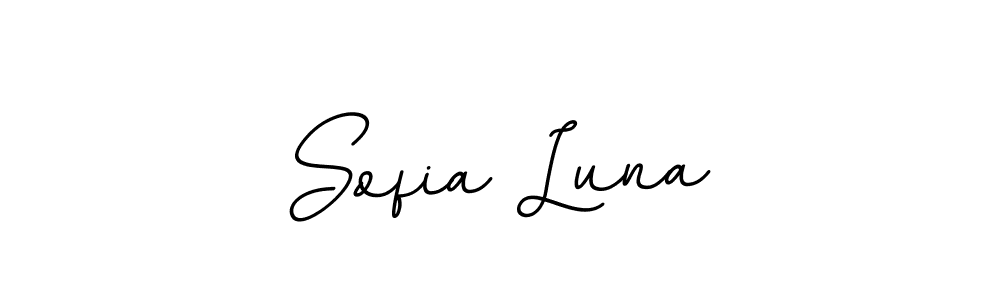 How to make Sofia Luna name signature. Use BallpointsItalic-DORy9 style for creating short signs online. This is the latest handwritten sign. Sofia Luna signature style 11 images and pictures png