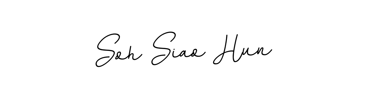 Make a beautiful signature design for name Soh Siao Hun. With this signature (BallpointsItalic-DORy9) style, you can create a handwritten signature for free. Soh Siao Hun signature style 11 images and pictures png