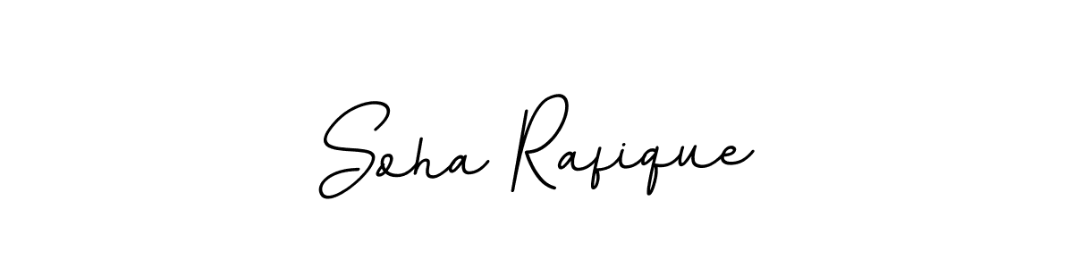 Make a beautiful signature design for name Soha Rafique. With this signature (BallpointsItalic-DORy9) style, you can create a handwritten signature for free. Soha Rafique signature style 11 images and pictures png