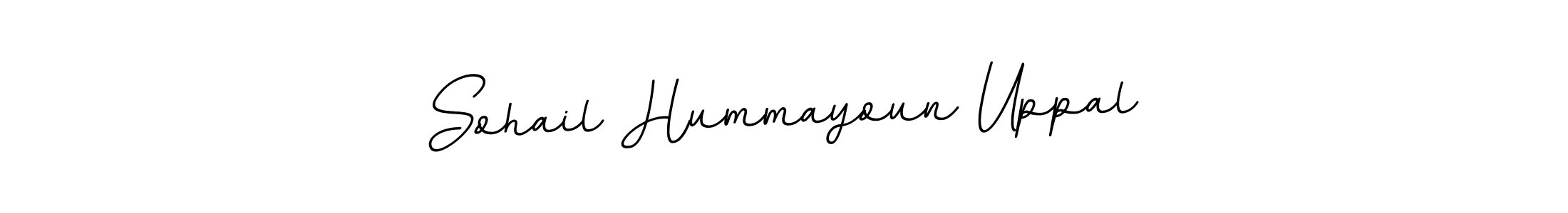 This is the best signature style for the Sohail Hummayoun Uppal name. Also you like these signature font (BallpointsItalic-DORy9). Mix name signature. Sohail Hummayoun Uppal signature style 11 images and pictures png