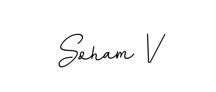 Check out images of Autograph of Soham V name. Actor Soham V Signature Style. BallpointsItalic-DORy9 is a professional sign style online. Soham V signature style 11 images and pictures png