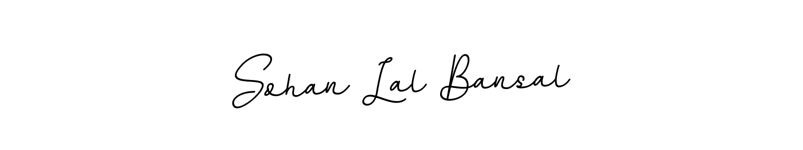 You should practise on your own different ways (BallpointsItalic-DORy9) to write your name (Sohan Lal Bansal) in signature. don't let someone else do it for you. Sohan Lal Bansal signature style 11 images and pictures png
