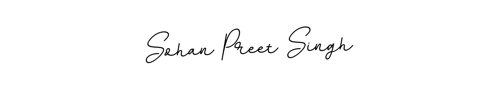 Design your own signature with our free online signature maker. With this signature software, you can create a handwritten (BallpointsItalic-DORy9) signature for name Sohan Preet Singh. Sohan Preet Singh signature style 11 images and pictures png