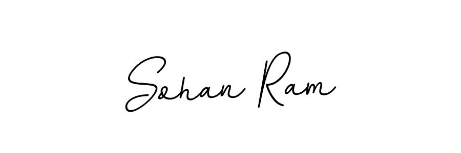 How to make Sohan Ram name signature. Use BallpointsItalic-DORy9 style for creating short signs online. This is the latest handwritten sign. Sohan Ram signature style 11 images and pictures png