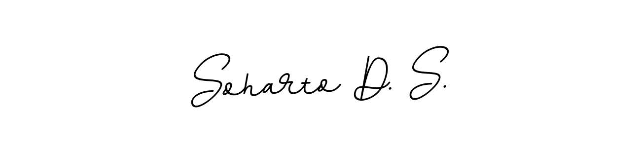 if you are searching for the best signature style for your name Soharto D. S.. so please give up your signature search. here we have designed multiple signature styles  using BallpointsItalic-DORy9. Soharto D. S. signature style 11 images and pictures png