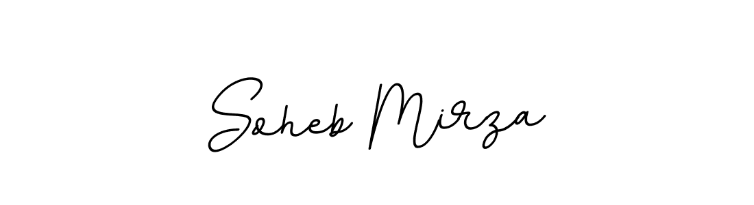 Design your own signature with our free online signature maker. With this signature software, you can create a handwritten (BallpointsItalic-DORy9) signature for name Soheb Mirza. Soheb Mirza signature style 11 images and pictures png