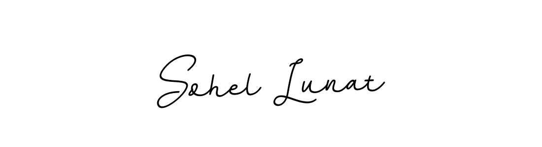 How to make Sohel Lunat name signature. Use BallpointsItalic-DORy9 style for creating short signs online. This is the latest handwritten sign. Sohel Lunat signature style 11 images and pictures png