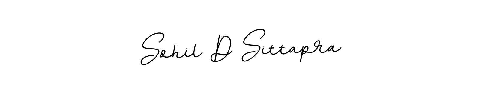Sohil D Sittapra stylish signature style. Best Handwritten Sign (BallpointsItalic-DORy9) for my name. Handwritten Signature Collection Ideas for my name Sohil D Sittapra. Sohil D Sittapra signature style 11 images and pictures png