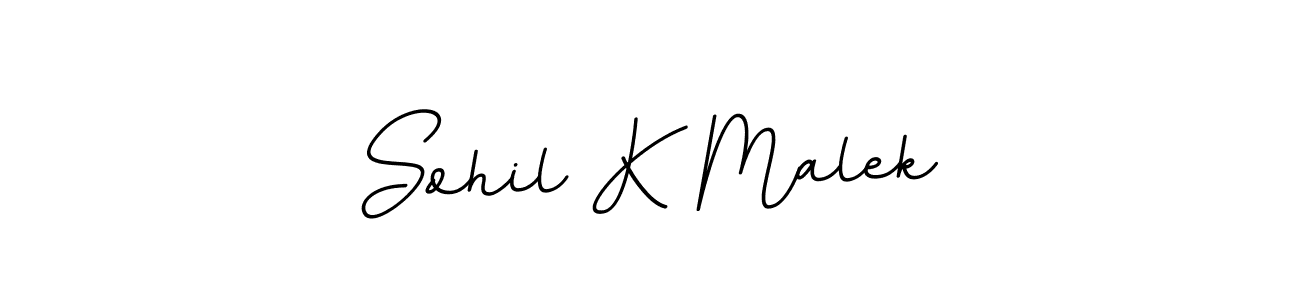 It looks lik you need a new signature style for name Sohil K Malek. Design unique handwritten (BallpointsItalic-DORy9) signature with our free signature maker in just a few clicks. Sohil K Malek signature style 11 images and pictures png