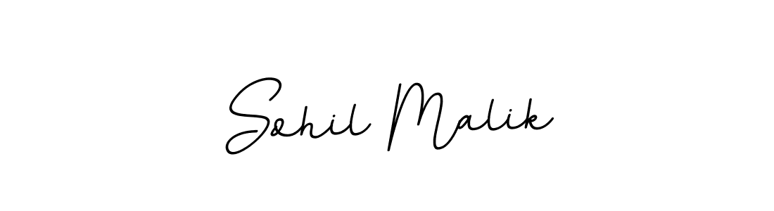 Make a beautiful signature design for name Sohil Malik. With this signature (BallpointsItalic-DORy9) style, you can create a handwritten signature for free. Sohil Malik signature style 11 images and pictures png