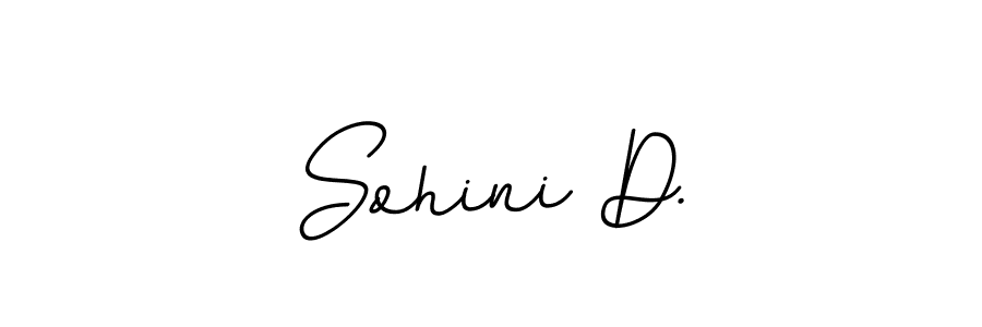 Make a beautiful signature design for name Sohini D.. With this signature (BallpointsItalic-DORy9) style, you can create a handwritten signature for free. Sohini D. signature style 11 images and pictures png