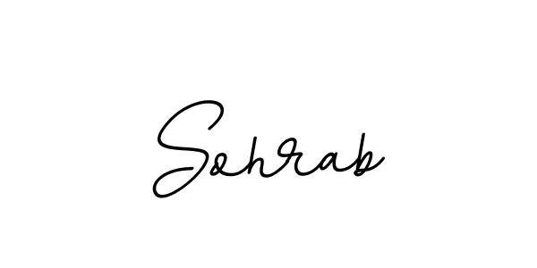 Use a signature maker to create a handwritten signature online. With this signature software, you can design (BallpointsItalic-DORy9) your own signature for name Sohrab. Sohrab signature style 11 images and pictures png