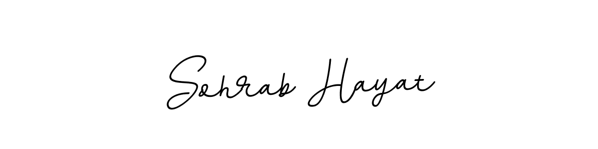 You should practise on your own different ways (BallpointsItalic-DORy9) to write your name (Sohrab Hayat) in signature. don't let someone else do it for you. Sohrab Hayat signature style 11 images and pictures png