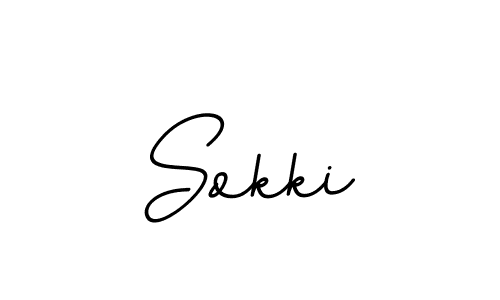 How to make Sokki signature? BallpointsItalic-DORy9 is a professional autograph style. Create handwritten signature for Sokki name. Sokki signature style 11 images and pictures png