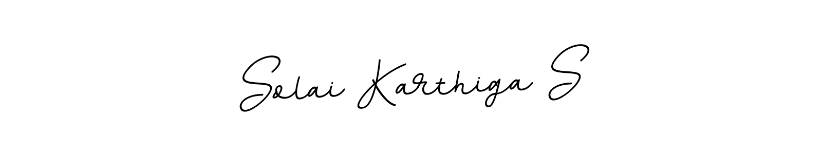 The best way (BallpointsItalic-DORy9) to make a short signature is to pick only two or three words in your name. The name Solai Karthiga S include a total of six letters. For converting this name. Solai Karthiga S signature style 11 images and pictures png
