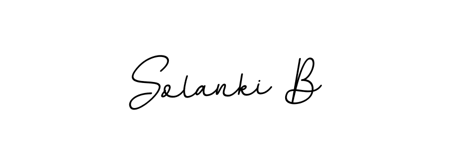 Solanki B stylish signature style. Best Handwritten Sign (BallpointsItalic-DORy9) for my name. Handwritten Signature Collection Ideas for my name Solanki B. Solanki B signature style 11 images and pictures png