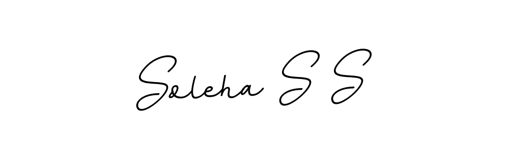 Make a beautiful signature design for name Soleha S S. Use this online signature maker to create a handwritten signature for free. Soleha S S signature style 11 images and pictures png