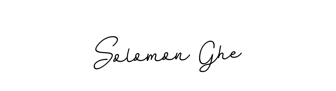 Solomon Ghe stylish signature style. Best Handwritten Sign (BallpointsItalic-DORy9) for my name. Handwritten Signature Collection Ideas for my name Solomon Ghe. Solomon Ghe signature style 11 images and pictures png