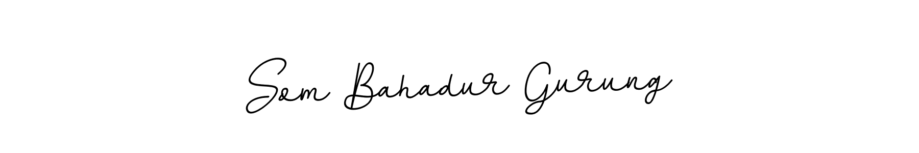 How to make Som Bahadur Gurung name signature. Use BallpointsItalic-DORy9 style for creating short signs online. This is the latest handwritten sign. Som Bahadur Gurung signature style 11 images and pictures png