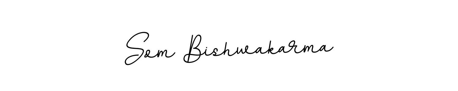 Design your own signature with our free online signature maker. With this signature software, you can create a handwritten (BallpointsItalic-DORy9) signature for name Som Bishwakarma. Som Bishwakarma signature style 11 images and pictures png