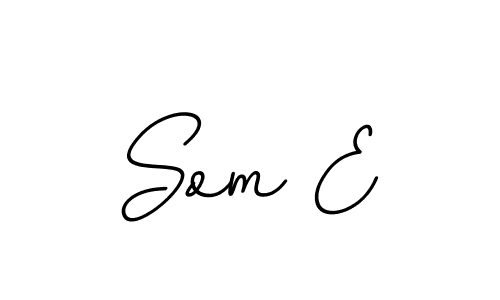 The best way (BallpointsItalic-DORy9) to make a short signature is to pick only two or three words in your name. The name Som E include a total of six letters. For converting this name. Som E signature style 11 images and pictures png