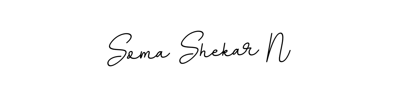 Create a beautiful signature design for name Soma Shekar N. With this signature (BallpointsItalic-DORy9) fonts, you can make a handwritten signature for free. Soma Shekar N signature style 11 images and pictures png