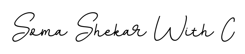 A stylish, flowing autograph style designed for name Soma Shekar With C using BallpointsItalic-DORy9 typography. Perfect for digital creative projects. Soma Shekar With C signature style 11 images and pictures png