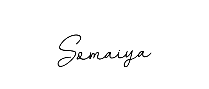 Create a beautiful signature design for name Somaiya. With this signature (BallpointsItalic-DORy9) fonts, you can make a handwritten signature for free. Somaiya signature style 11 images and pictures png