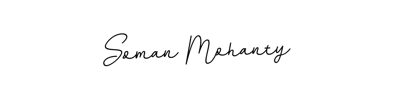 Make a beautiful signature design for name Soman Mohanty. With this signature (BallpointsItalic-DORy9) style, you can create a handwritten signature for free. Soman Mohanty signature style 11 images and pictures png