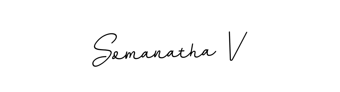 Somanatha V stylish signature style. Best Handwritten Sign (BallpointsItalic-DORy9) for my name. Handwritten Signature Collection Ideas for my name Somanatha V. Somanatha V signature style 11 images and pictures png