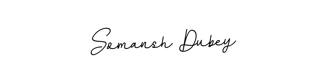 How to make Somansh Dubey name signature. Use BallpointsItalic-DORy9 style for creating short signs online. This is the latest handwritten sign. Somansh Dubey signature style 11 images and pictures png