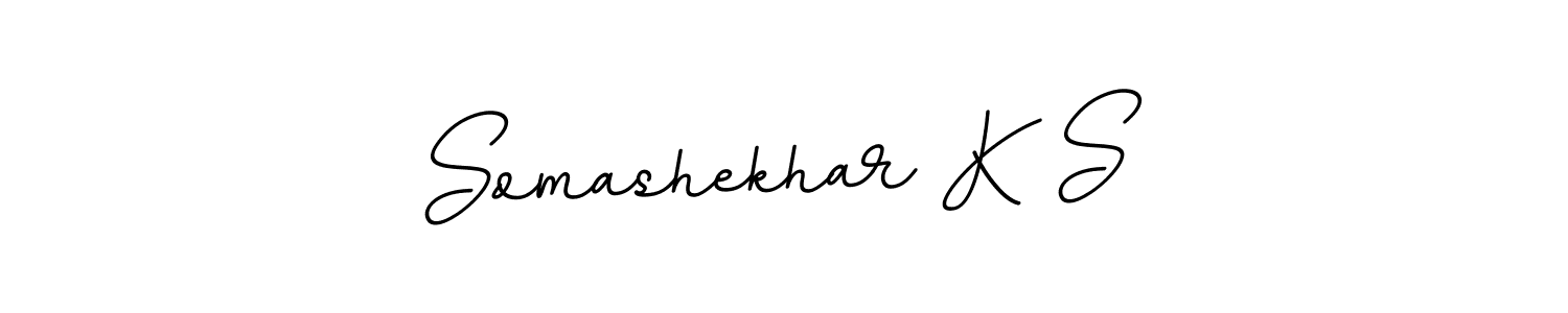 The best way (BallpointsItalic-DORy9) to make a short signature is to pick only two or three words in your name. The name Somashekhar K S include a total of six letters. For converting this name. Somashekhar K S signature style 11 images and pictures png