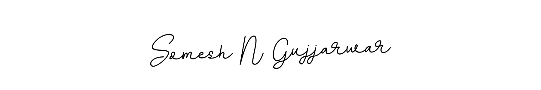 Create a beautiful signature design for name Somesh N Gujjarwar. With this signature (BallpointsItalic-DORy9) fonts, you can make a handwritten signature for free. Somesh N Gujjarwar signature style 11 images and pictures png