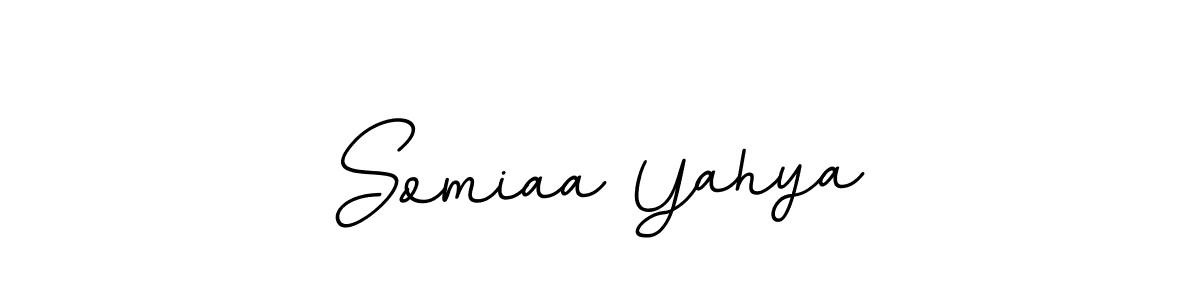 Create a beautiful signature design for name Somiaa Yahya. With this signature (BallpointsItalic-DORy9) fonts, you can make a handwritten signature for free. Somiaa Yahya signature style 11 images and pictures png