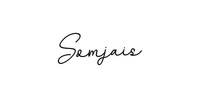 Somjais stylish signature style. Best Handwritten Sign (BallpointsItalic-DORy9) for my name. Handwritten Signature Collection Ideas for my name Somjais. Somjais signature style 11 images and pictures png