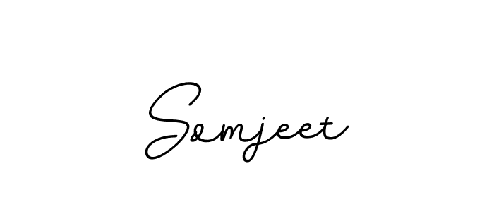 How to make Somjeet name signature. Use BallpointsItalic-DORy9 style for creating short signs online. This is the latest handwritten sign. Somjeet signature style 11 images and pictures png