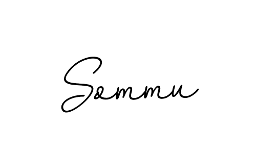 Design your own signature with our free online signature maker. With this signature software, you can create a handwritten (BallpointsItalic-DORy9) signature for name Sommu. Sommu signature style 11 images and pictures png