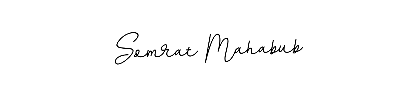 How to make Somrat Mahabub name signature. Use BallpointsItalic-DORy9 style for creating short signs online. This is the latest handwritten sign. Somrat Mahabub signature style 11 images and pictures png