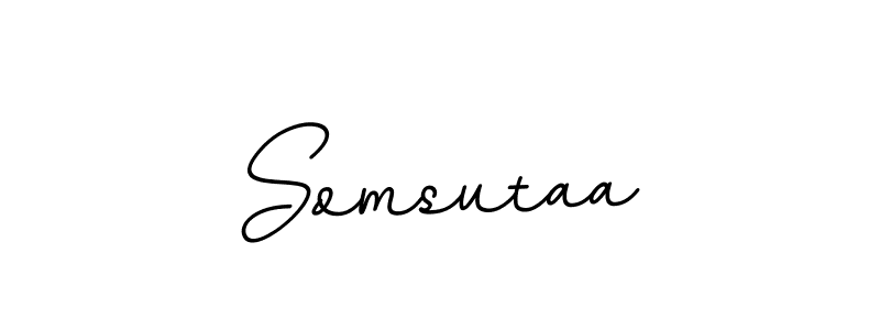 Design your own signature with our free online signature maker. With this signature software, you can create a handwritten (BallpointsItalic-DORy9) signature for name Somsutaa. Somsutaa signature style 11 images and pictures png