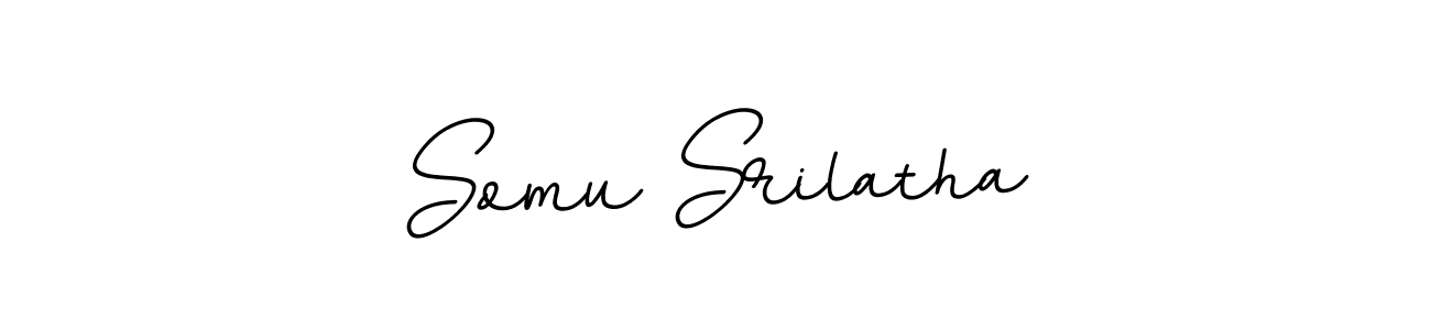 Make a beautiful signature design for name Somu Srilatha. With this signature (BallpointsItalic-DORy9) style, you can create a handwritten signature for free. Somu Srilatha signature style 11 images and pictures png