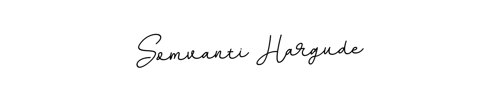 Use a signature maker to create a handwritten signature online. With this signature software, you can design (BallpointsItalic-DORy9) your own signature for name Somvanti Hargude. Somvanti Hargude signature style 11 images and pictures png