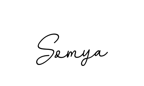 Make a beautiful signature design for name Somya. With this signature (BallpointsItalic-DORy9) style, you can create a handwritten signature for free. Somya signature style 11 images and pictures png