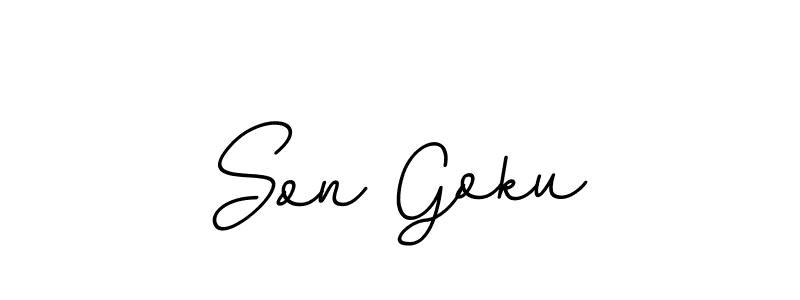 Make a beautiful signature design for name Son Goku. With this signature (BallpointsItalic-DORy9) style, you can create a handwritten signature for free. Son Goku signature style 11 images and pictures png