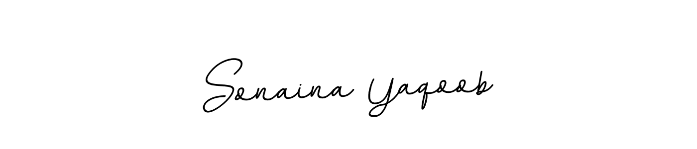 if you are searching for the best signature style for your name Sonaina Yaqoob. so please give up your signature search. here we have designed multiple signature styles  using BallpointsItalic-DORy9. Sonaina Yaqoob signature style 11 images and pictures png