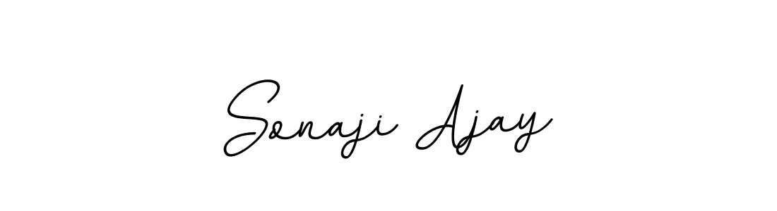 The best way (BallpointsItalic-DORy9) to make a short signature is to pick only two or three words in your name. The name Sonaji Ajay include a total of six letters. For converting this name. Sonaji Ajay signature style 11 images and pictures png