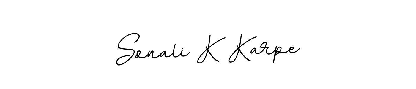 It looks lik you need a new signature style for name Sonali K Karpe. Design unique handwritten (BallpointsItalic-DORy9) signature with our free signature maker in just a few clicks. Sonali K Karpe signature style 11 images and pictures png