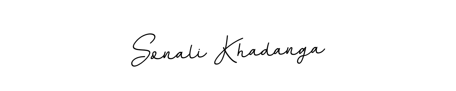 Make a beautiful signature design for name Sonali Khadanga. With this signature (BallpointsItalic-DORy9) style, you can create a handwritten signature for free. Sonali Khadanga signature style 11 images and pictures png
